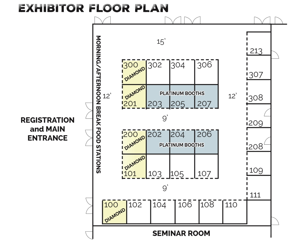 Annual Meeting 2017 Exhibit Booth Floorplan California